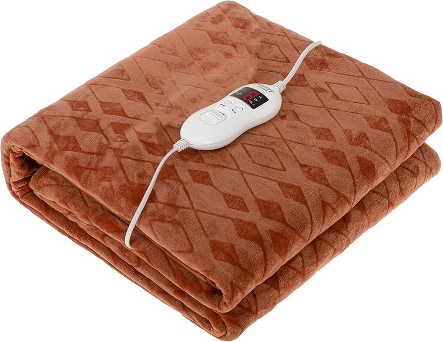 🛋️WinterHot Plaid – Electric Heated Blanket