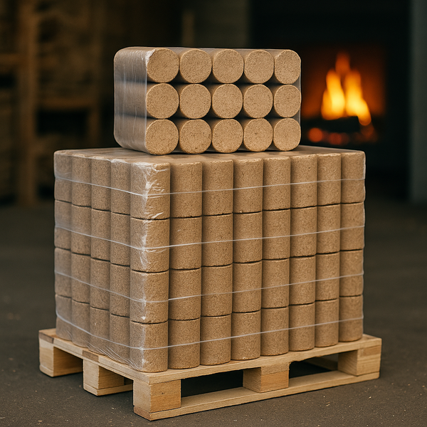 ♻️ Bois Compressé Écologique HiverHot Éco – Combustion Lente & Durable